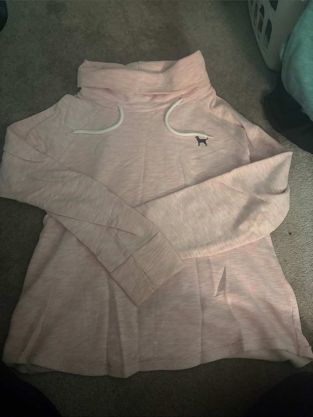 The Black Dog Light Pink Hoodie with Drawstring